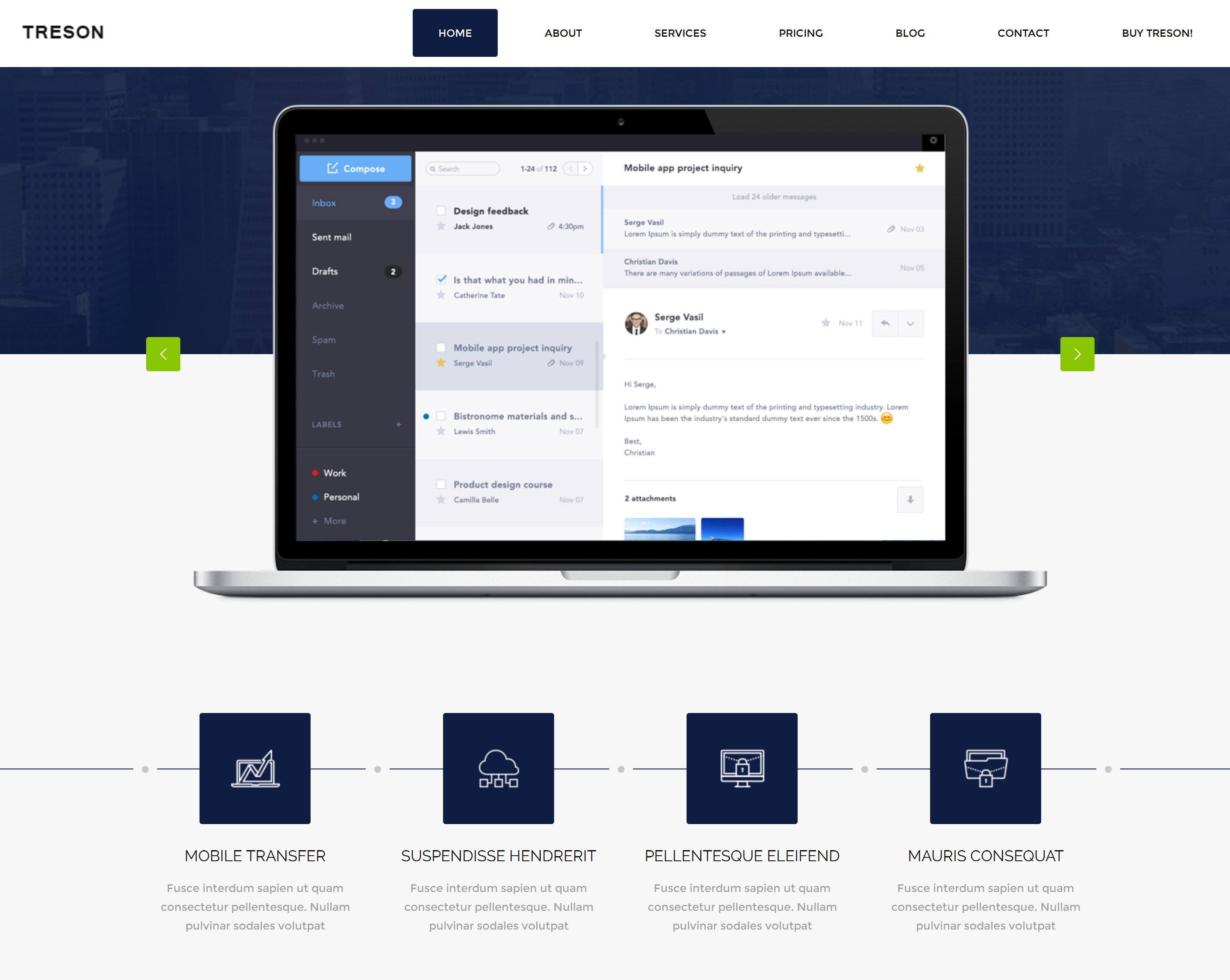 Responsive Bootstrap Simple Theme