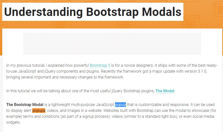 Another  handy  content  regarding Bootstrap Modal Popup
