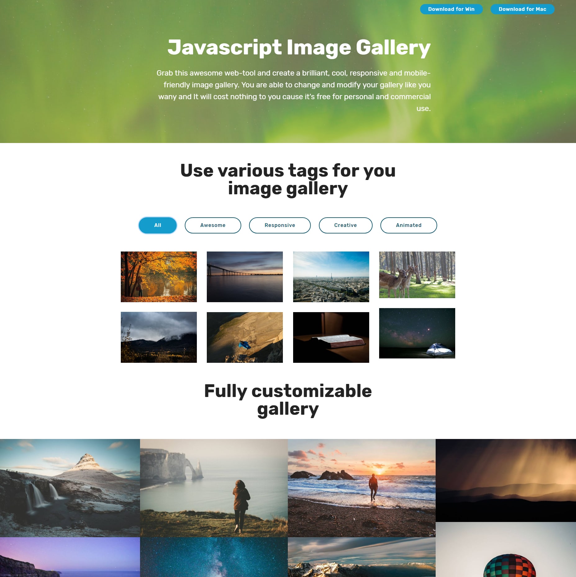 CSS Bootstrap Illustration Gallery